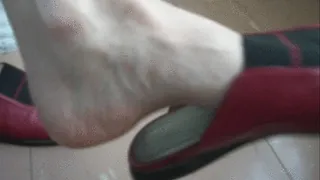 great shoejob with hot and smelling shoe