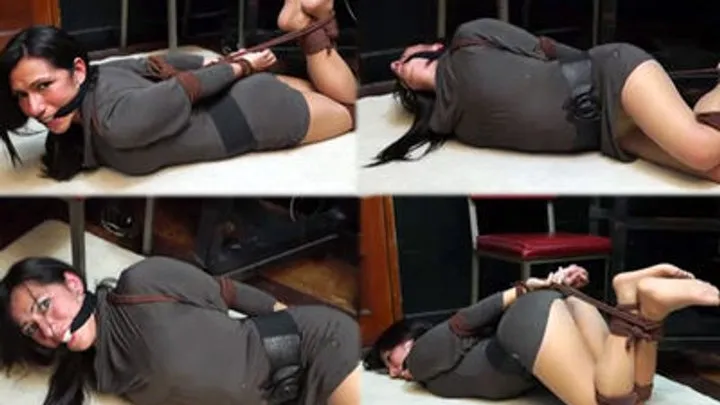 Luana in hogtied!