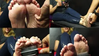 Rough and ticklish soles!!