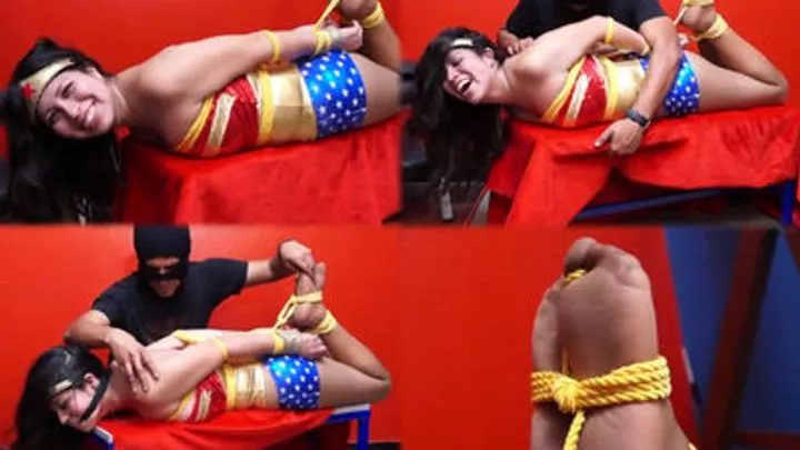 Wonder Sofia tickling in hogtied