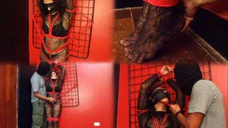 Blindfold & gagged in bodystockings - Begginings