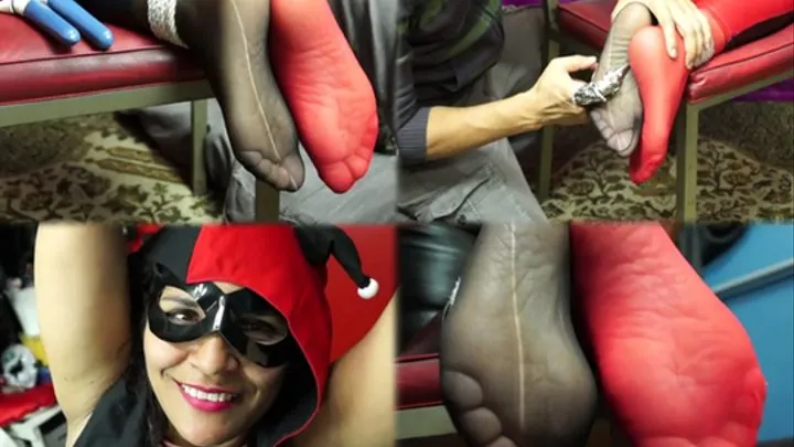 Ariana Harleyquinn tickle torment!! / FOOT TICKLING