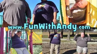 2 Fat Guys At The Park - Slides, Swings, Stairs