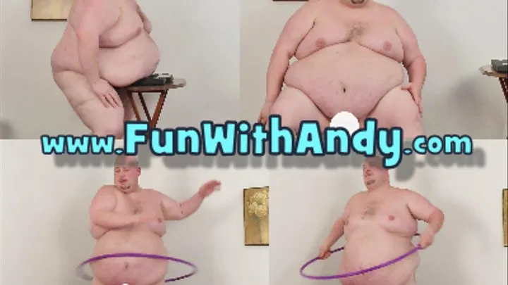 Belly Weight and Sit Weight Revealed & Fat Man Hula Hooping