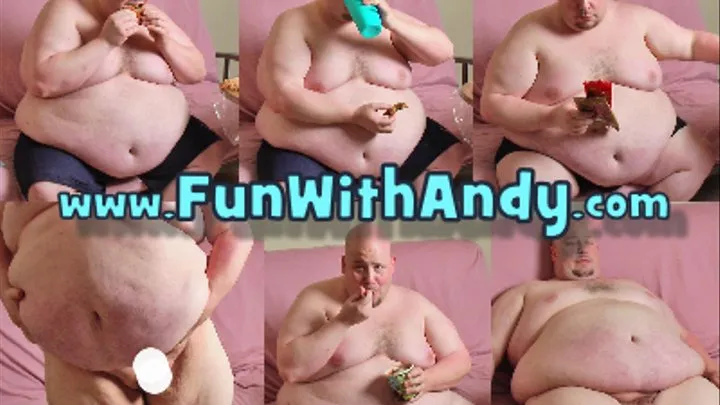 Gaining Fatty Eats A Cookie, Candy, Ice Cream and Gets Naked For You