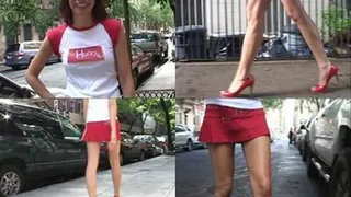 GoHoochie, Amanda 1: Cheerleader on the Streets!