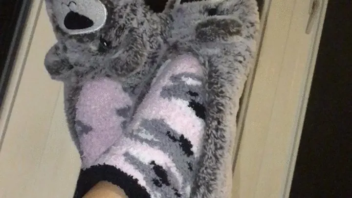 SLIPPERS AND KOALA SOCKS OFF