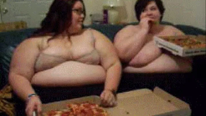 SSBBW pizza feast *blooper reel*