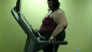 Veronica on a treadmill