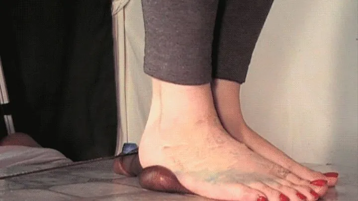 Sexy Barefoot Cock and Ball Crush!