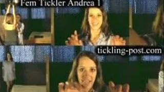 Female Tickler Andrea 1 - Get Tickled - Dialup Screen