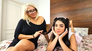 LESBIAN MILF VS TEEN 18+ - VOL # 349 - MILF ELZA (50 years old) vs TEEN 18+ GABRIELLY (18 years old) - NEW MF DEC 2024 - FULL VERSION