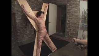 Elise Whipped On The Cross