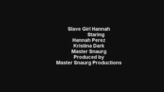 Slave Girl Hannah