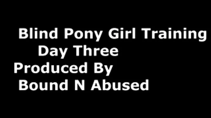 Blind Pony Girl pt3