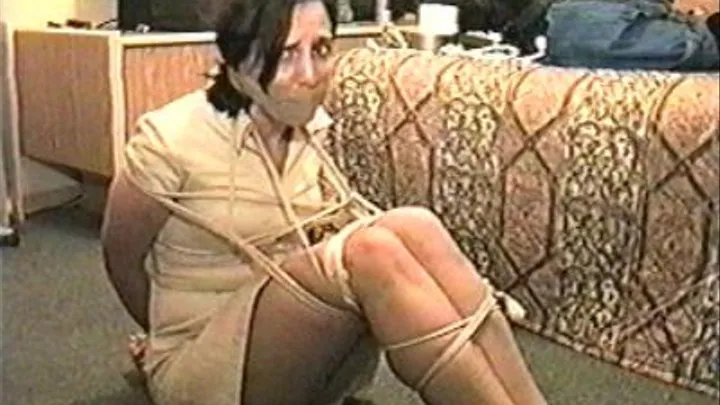 32 Yr Old AIRLINE AGENT IS WRAP TAPE GAGGED AND BALL-TIED