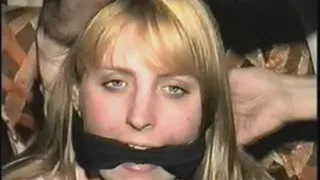 18 YEAR OLD CUTE LITTLE ANGIE RV HOSTAGE IS HANDGAGGED, CLEAVE GAGGED & HOG-TIED