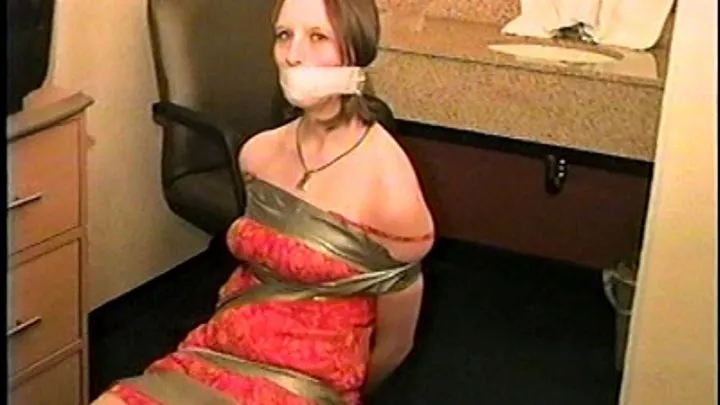 23 Yr OLD PIXY SCHOOL TEACHER IS TAKEN HOSTAGE, AND IS MOUTH STUFFED, WRAP TAPE GAGGED & CHAIR TIED WITH DUCT TAPE