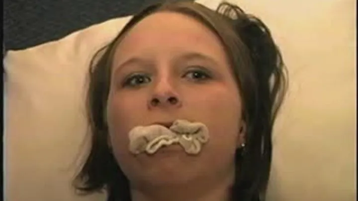 23 Yr OLD PIXY SCHOOL TEACHER IS TAKEN HOSTAGE, AND IS MOUTH STUFFED WITH HER OWN STINKY SWEATY SOCK & TIGHTLY HANDGAGGED