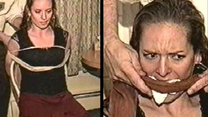 28 YR OLD TV ACTRESS GETS HANDGAGED, IS TIED TO CHAIR, MOUTH STUFFED & CLEAVE GAGGED