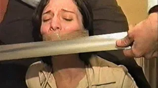 32 Yr Old AIRLINE AGENT IS WRAP TAPE GAGGED AND BALLTIED