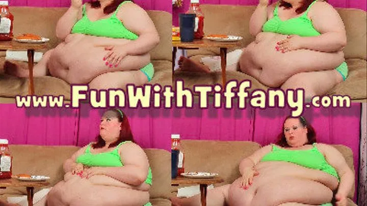Fat Girl stuffs Her Belly With Corndogs To Get Fatter
