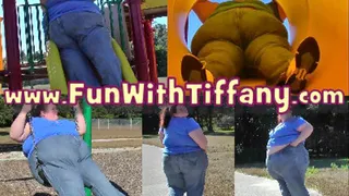 Walking, Tight Slides & Swinging At The Park in Jeans