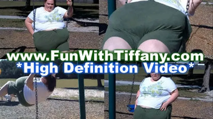Swinging At The Park in Shorts (High Definition)