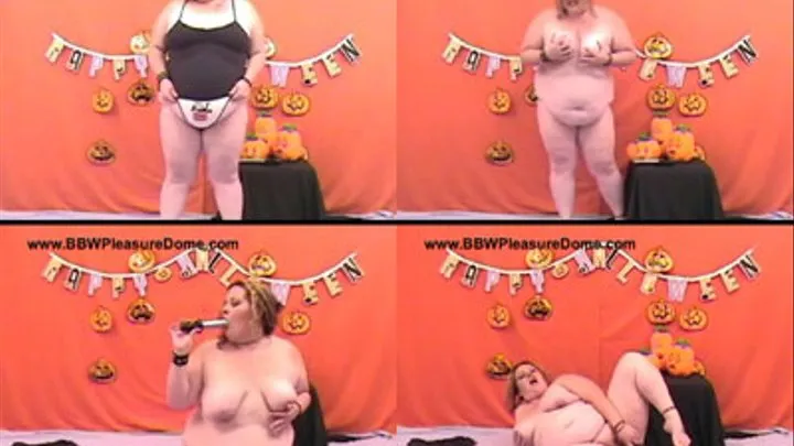 Fat Halloween Masturbation