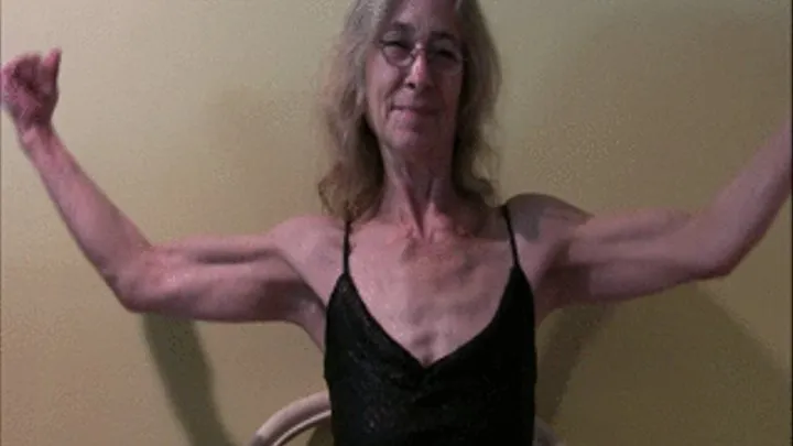 Lilly's granny flexing show