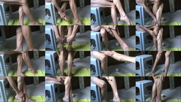 Veronica's veiny calves