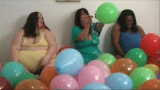 Tiffany, Camile and Rikki Balloon fun Part 2