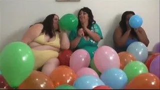 Tiffany, Camile and Rikki's Balloon Pop Part 1