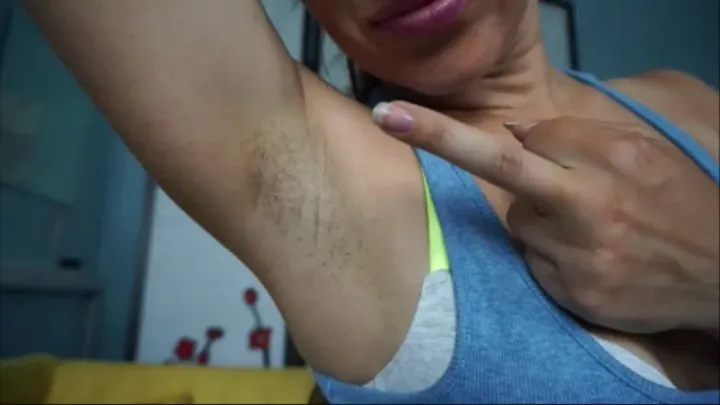 Teased Into Licking Hairy Armpits