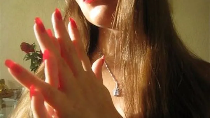 Red Nails Tease In Sunshine