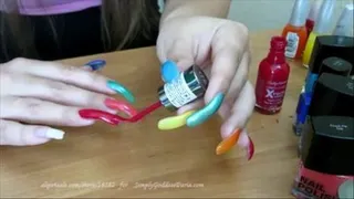 Rainbow Manicure