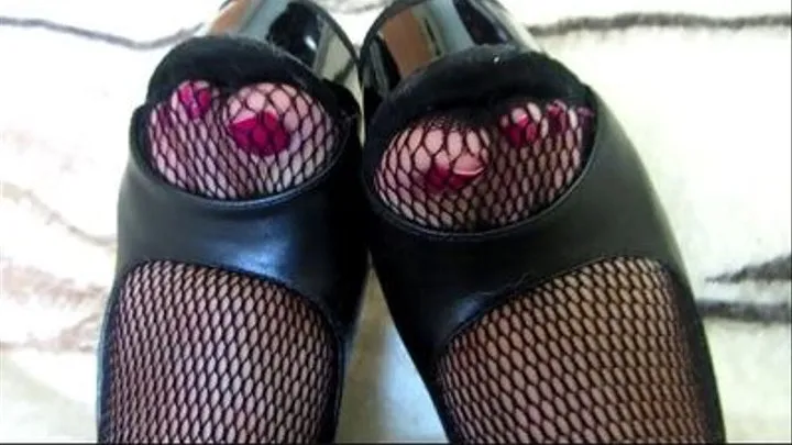 Fishnet Toes Are Waiting To Be Pleased