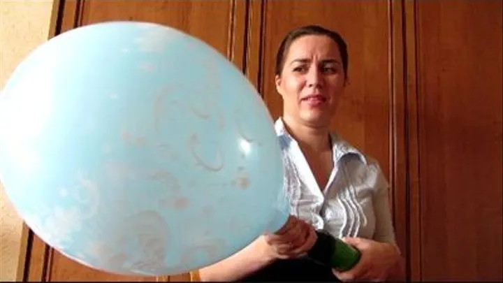 Blowing Balloon For A Party