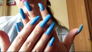 Blue Nails Posing While Seducing You (Standart)