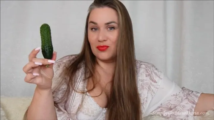 You Are My Dirty Slut Playing With Cucumbers