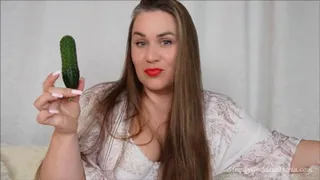 You Are My Dirty Slut Playing With Cucumbers