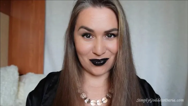 Black Lips Seducing My Lipstick Slave