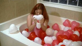 Balloon Bath Finger Pop 102 Balloons " 0LG" Watch me Finger Pop 102 Balloons with my finger nails! Vivian Ireene Pierce, Spandex