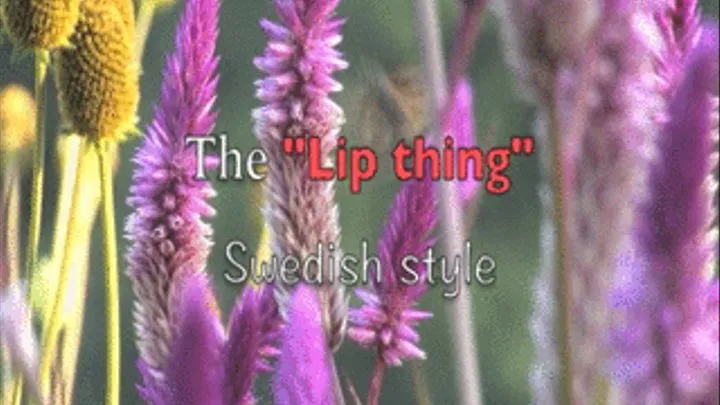 the "lip thing" swedish style