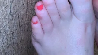Lisa's Beautiful Toes with SUPER SEXY PINK PEDI and pristine white feet! Her skin is SO SOFT