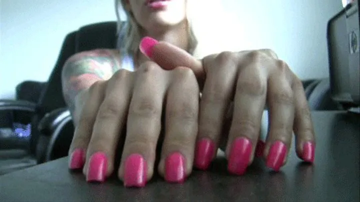 Hot Pink Nails