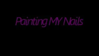Painting MY Nails (Deep Auburn)