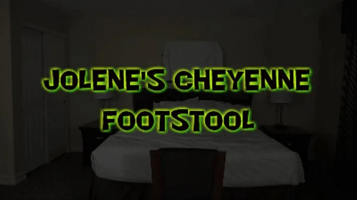 Jolene's Cheyenne Jewel Footstool!