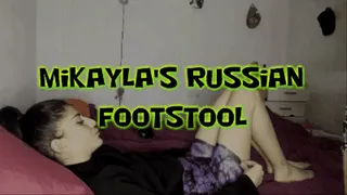 Spanish Mikayla's Russian Footstool!