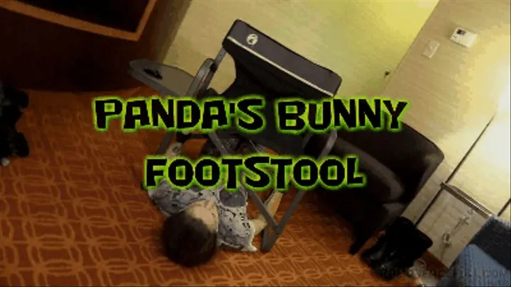 Panda's Bunny Footstool!
